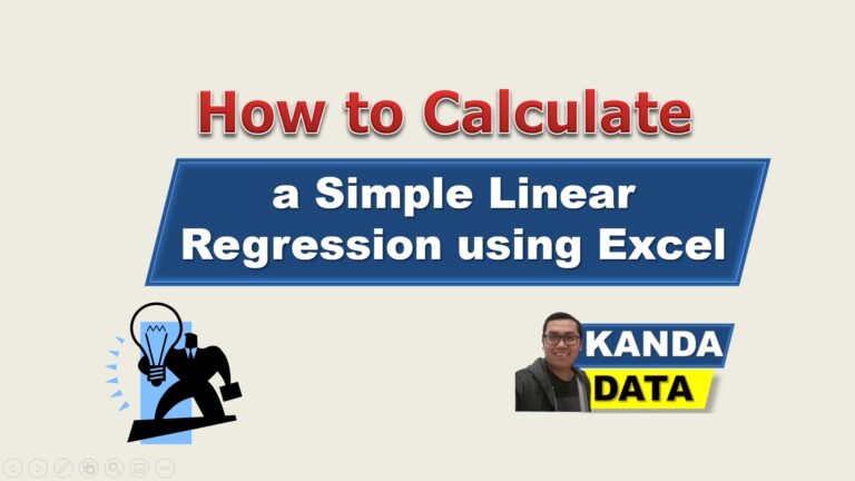 use excel to calculate linear regression equation