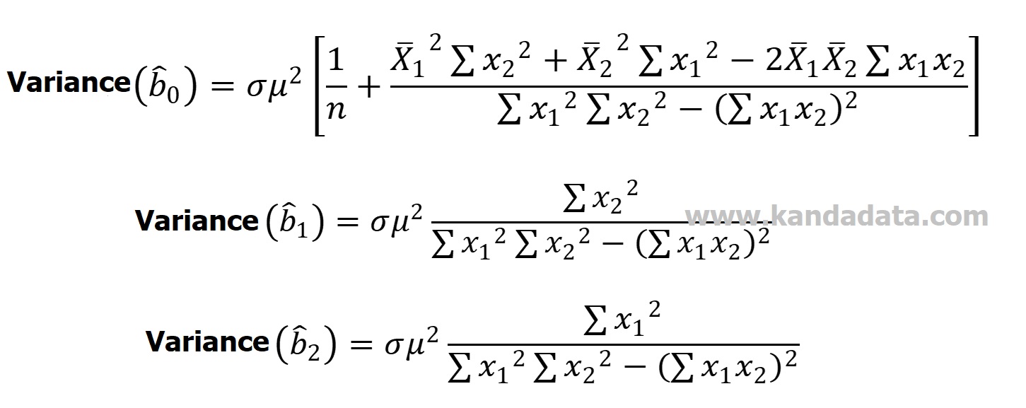 calculate variance from standard error regression coefficient