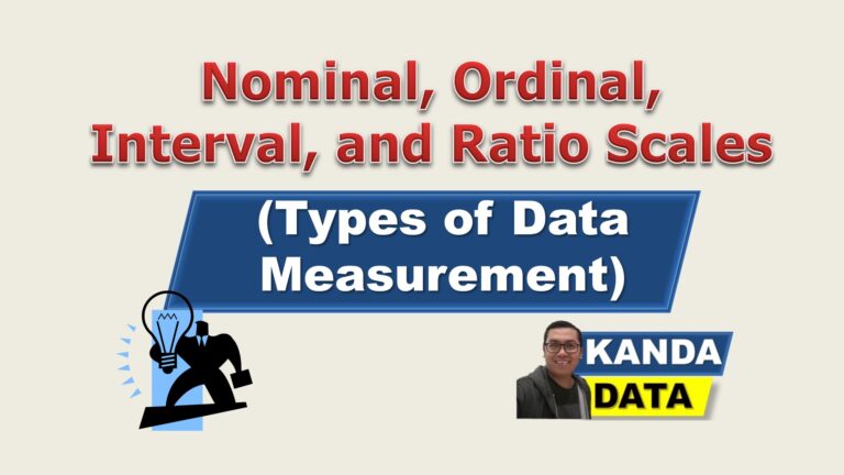 Nominal, ordinal, interval, and ratio scales | Types of Data Measurement