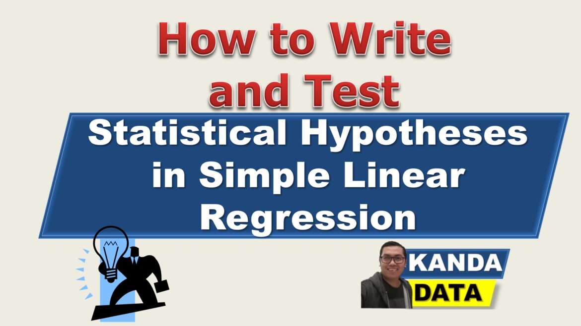 how to write hypothesis for simple linear regression