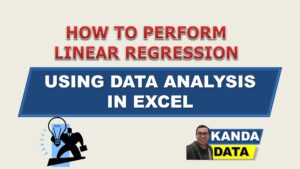 How to Perform Linear Regression using Data Analysis in Excel - KANDA DATA